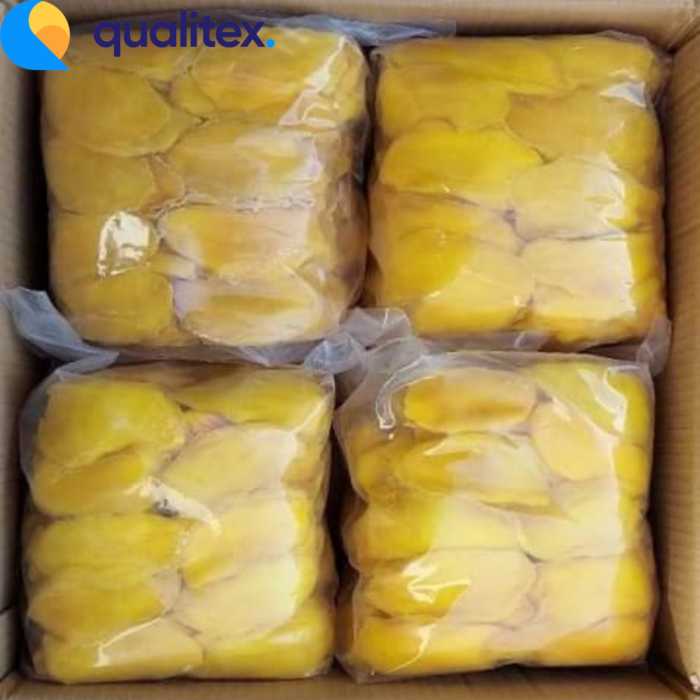 Dried mango slices packed for export