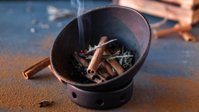 Burn Cinnamon Sticks