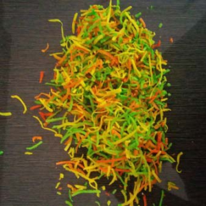 color coconut flakes